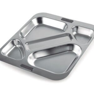 BANDEJA AUTOSERVICIO 5 CAVIDADES ACERO INOX
