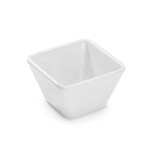 BOL CUADRADO 9x9cm MELAMINA BLANCO