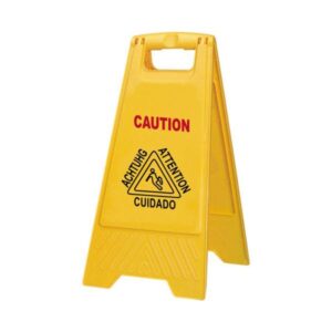 CARTEL SUELO MOJADO AMARILLO