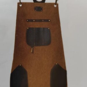 DELANTAL COCINA 180mm LARGO BOLSILLOS CUERO