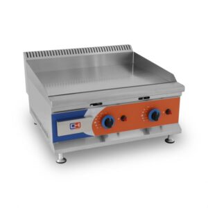 FRY TOP A GAS ACERO RECTIFICADO 16mm C/RECUB CD