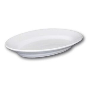 FUENTE OVAL TIVOLI 35cm PORCELANA BL