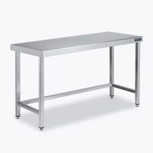 MESA CENTRAL GAMA 600 SIN ESTANTES INOX 18/10