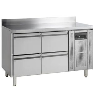 MESA FRIA REFRIGERADA GN1/1 INOX 4 CAJONES