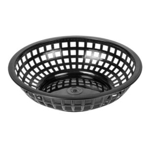 PACK 12 UNDS CESTAS PAN REDONDAS NEGRAS