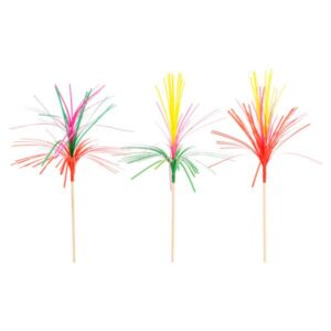 PAQ 100 UNDS DECORADOR PALMERAS COLORES