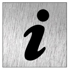 PICTOGRAMA ACERO INOX 12x12 CM