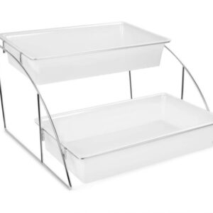 SOPORTE EXHIBICION INOX P/2 GN 1/1  NO INCLUYE GN 