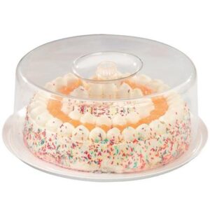 TAPA CIRCULAR 30x12CM TRANSPARENTE